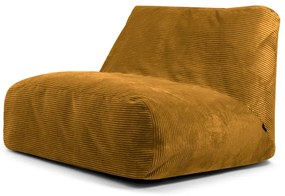 Menčestrový sedací vak v horčicovej farbe Sofa Tube – SLOWDOWN