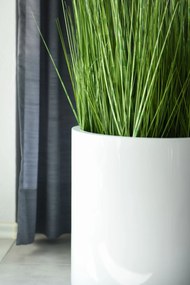 Umelá tráva v kvetináči ZEBRA, plast, výška 60 cm, zelená