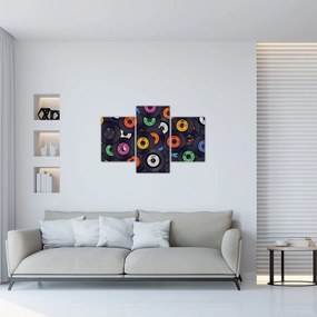 Obraz - Hudobné gramofónové platne (90x60 cm)