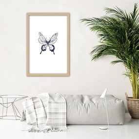 Gario Plagát Kreslený motýľ Farba rámu: Bez rámu, Rozmery: 40 x 60 cm