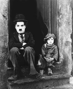 Fotografia Charles Chaplin And Jackie Coogan, (35 x 40 cm)