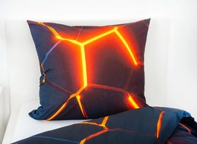 HERDING Obliečky 3D Efekt orange Bavlna, 40/200, 70/90 cm