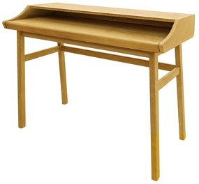 Pracovný stôl v dekore duba so sekretárom 44x115 cm Carteret – Woodman