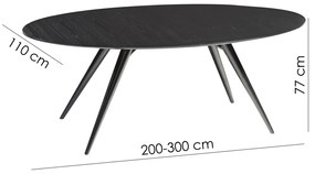 ECLIPSE JEDÁLENSKÝ OVÁLNY STÔL wallnut