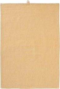 Ib Laursen Bavlněná utěrka Liv Thin Yellow Stripes 50 × 70 cm