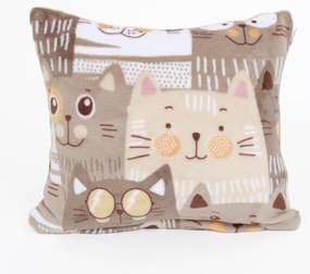 Obliečka na vankúšik mikroplyš Exclusive 40 × 40 cm - Mačacia invázia