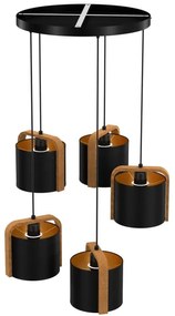 Luster na lanku JONKO 5xE27/60W/230V