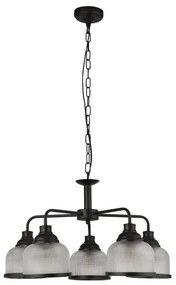 Searchlight 1685-5BK - Luster na reťazi BISTRO 5xE27/60W/230V čierna