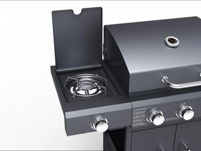 Plynový gril BestBerg BBBQ-27SB / 4 hořáky / 11,6 kW / černá