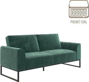 Zelená rozkladacia pohovka 217 cm Adley - CosmoLiving by Cosmopolitan