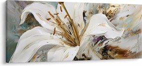 Obraz - Abstrakcia s ľaliou (120x50 cm)