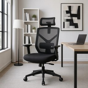 Kancelárske kreslo ergonomické otočné FLORIDA čierne