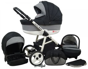 Kombinovaný kočík Raf-pol Alu way - Carbon (3-kombinácia)