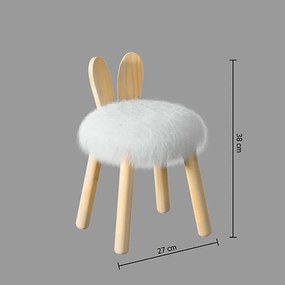 Detská stolička WHITE RABBIT biela