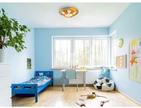 Globo 40606 - Detské stropné svietidlo KIDDY 2xE27ILLU/60W/230V