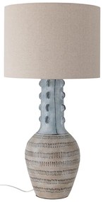 Svetlomodrá stolová lampa s textilným tienidlom (výška 90 cm) Gadiela – Bloomingville