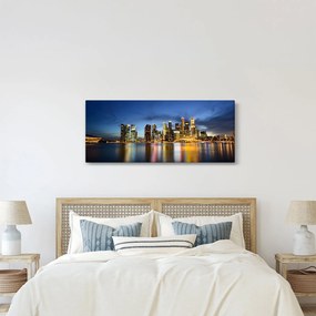 Obraz nočného mesta (120x50 cm)