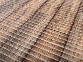 Kúpeľňová penová rohož / predložka PRO-047 Hnedý drevodekor - metráž šírka 65 cm