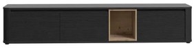 Televízny stolík INAR čierna/hnedá
