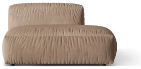 Svetlohnedý zamatový modul pohovky (pravý roh) Martina – Micadoni