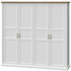 Skriňa 4d Tara p4/ta white/pacific walnut