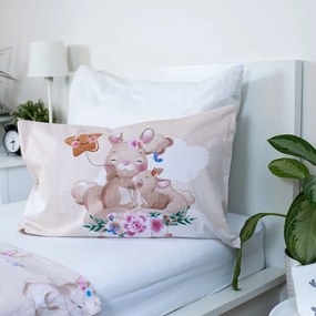 Žlté bavlnené detské obliečky do postieľky 100x135 cm Bunny "Star" – Jerry Fabrics