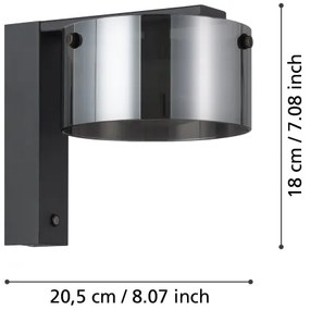Eglo 39876 - LED Stmievateľné nástenné svietidlo COPILLOS 1xLED/7,2W/230V