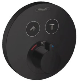 Vaňová batéria Hansgrohe Shower-Select bez podomietkového telesa matná černá 15743670
