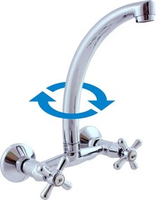 RAV SLEZÁK Morava drezová batéria s otočným ramienkom 100 mm chróm mk102.0/3 MK102.03