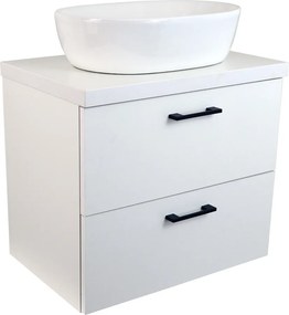 Comodo Kúpeľňová skrinka pod doskové umývadlo Agria W 60-HD - biela/biela