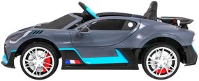 LEAN TOYS Elektrické autíčko Bugatti Divo - SIVÉ  - MOTOR 2x45W BATÉRIA 12V / 7Ah - 2023