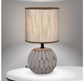 Orion LA 4-1224/1 - Stolná lampa PINIA 1xE14/25W/230V keramika béžová/šedá