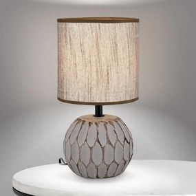 Orion LA 4-1224/1 - Stolná lampa PINIA 1xE14/25W/230V keramika béžová/šedá