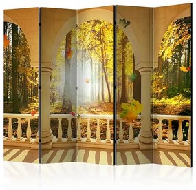 Paraván - Dream About Autumnal Forest II [Room Dividers] Veľkosť: 225x172, Verzia: Obojstranný