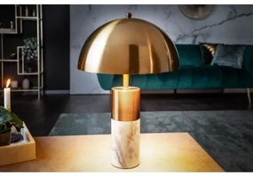 Nočná lampa Goldhart 52 cm mramor kov zlatá