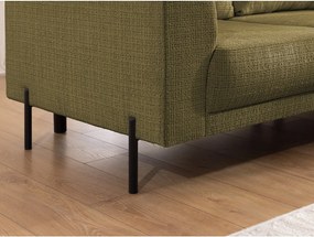 Zelená ženilková rohová pohovka (pravý roh/do L) Mauris – Ropez