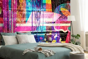 Samolepiaca tapeta texturované geometrické prvky