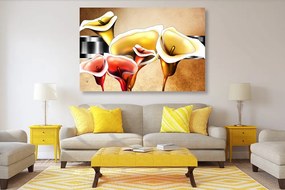 Obraz luxusné kvety kaly