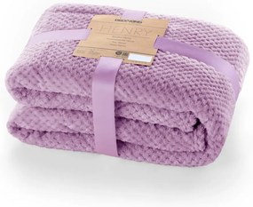 Orgovánovofialová deka z mikrovlákna DecoKing Henry, 70 x 150 cm