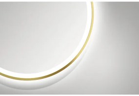 LED zrkadlo do kúpeľne DSK Bronze Circular 80x80 cm IP 24