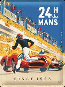 Plechová ceduľa 24h du Mans - Racing Poster, (30 x 40 cm)