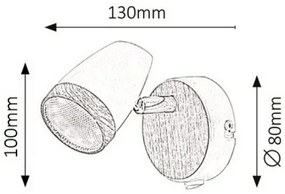 Rabalux KAREN 5564 LED nástenné bodové svietidlo 1x4W | 280lm | 3000K | IP20 - biela