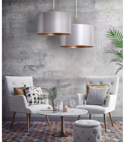 Duolla - Luster na lanku CANNES 1xE27/15W/230V pr. 50 cm strieborná/medená