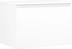 Mexen Orio, kúpeľňová skrinka 70 cm s hornou časťou, 1 zásuvka, biela matná, 91A10-07047-1-BFC01