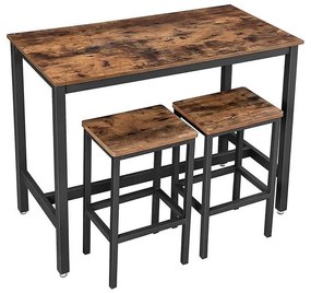 Barový stôl so stoličkami VASAGLE LBT15X