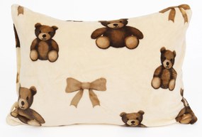 Obliečka na vankúš mikroplyš Exclusive 40 × 60 cm - Plyšové medvedíky