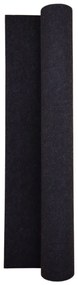 Betap koberce AKCIA: 55x200 cm SUPER CENA: Čierny univerzálny koberec metrážny Budget - Bez obšitia cm