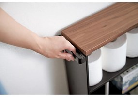 Čierny kovový kúpeľňový regál 47,5x68 cm Tower – YAMAZAKI