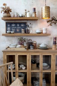Čierna nástenná ceduľa s dreveným rámom Coffee – 40*30 cm