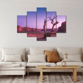 Obraz stromu u červených skál (150x105 cm)